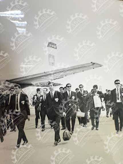 Inglaterra, 1966 - Selección mexicana en su llegada
